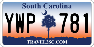 SC license plate YWP781