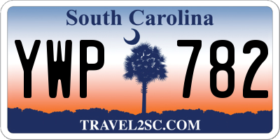 SC license plate YWP782