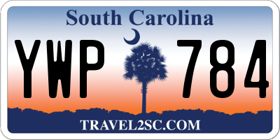 SC license plate YWP784