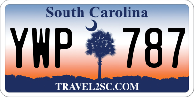 SC license plate YWP787