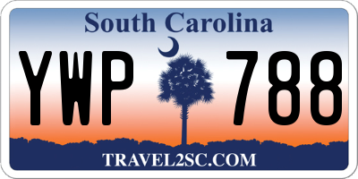 SC license plate YWP788