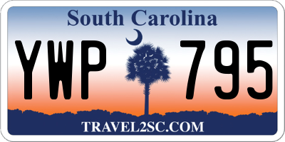 SC license plate YWP795