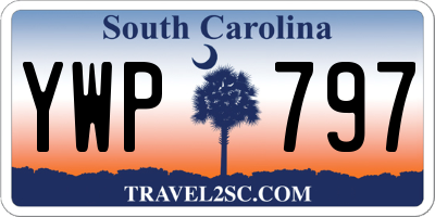 SC license plate YWP797