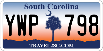 SC license plate YWP798