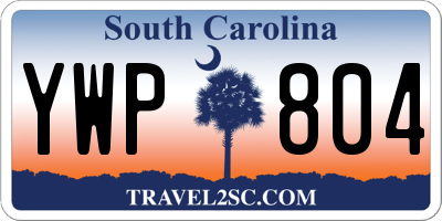 SC license plate YWP804