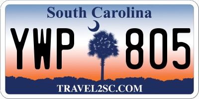 SC license plate YWP805