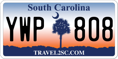 SC license plate YWP808