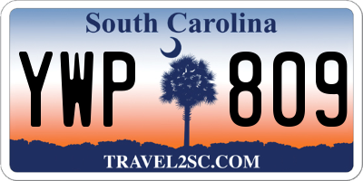 SC license plate YWP809