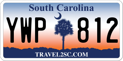 SC license plate YWP812