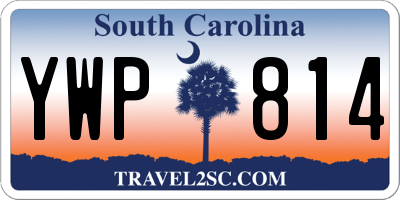 SC license plate YWP814