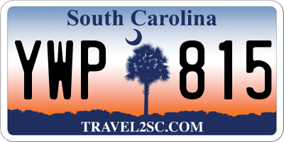 SC license plate YWP815