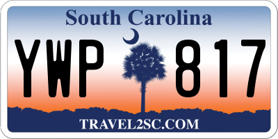 SC license plate YWP817