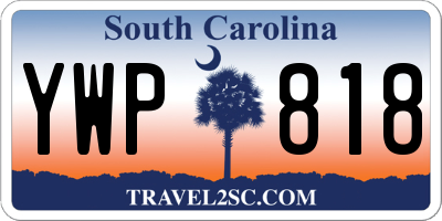 SC license plate YWP818