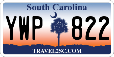 SC license plate YWP822