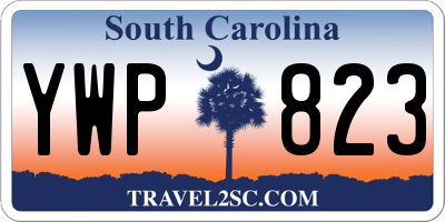 SC license plate YWP823