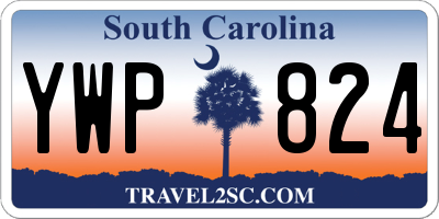 SC license plate YWP824