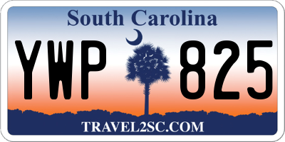 SC license plate YWP825