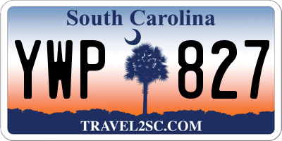 SC license plate YWP827