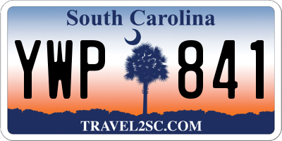 SC license plate YWP841