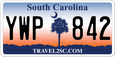 SC license plate YWP842