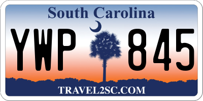 SC license plate YWP845