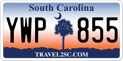 SC license plate YWP855