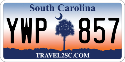 SC license plate YWP857