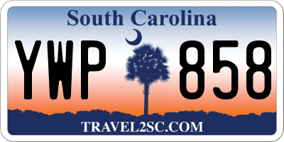 SC license plate YWP858