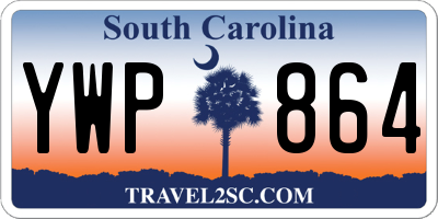 SC license plate YWP864