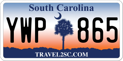 SC license plate YWP865