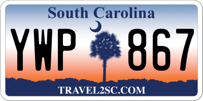 SC license plate YWP867