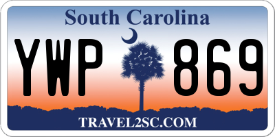 SC license plate YWP869