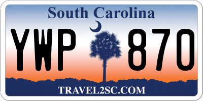 SC license plate YWP870