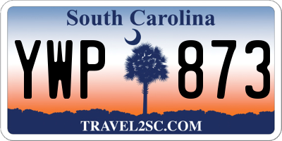 SC license plate YWP873