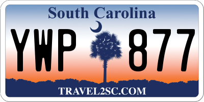 SC license plate YWP877