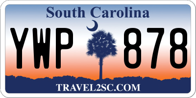 SC license plate YWP878