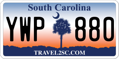 SC license plate YWP880