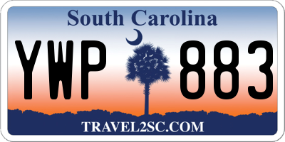 SC license plate YWP883