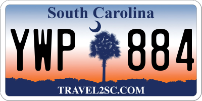 SC license plate YWP884