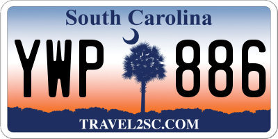SC license plate YWP886