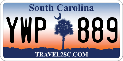 SC license plate YWP889