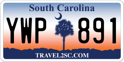 SC license plate YWP891