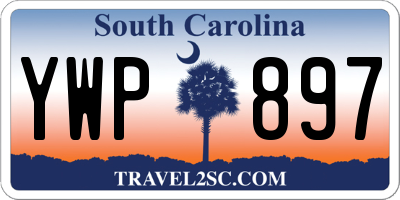 SC license plate YWP897