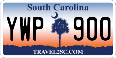 SC license plate YWP900