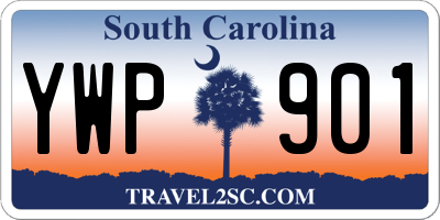 SC license plate YWP901
