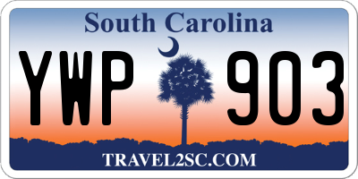 SC license plate YWP903