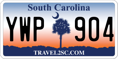 SC license plate YWP904