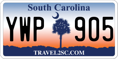 SC license plate YWP905