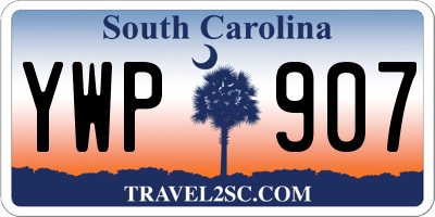 SC license plate YWP907