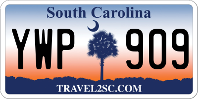 SC license plate YWP909